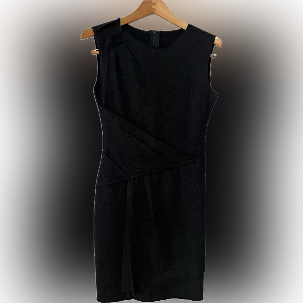 Maje Elegant Black Asymmetrical Dress